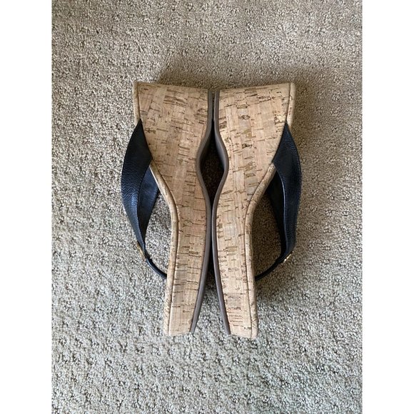 Tory Burch Suzy Cork Wedge Platform Sandals Size 9.5 - Picture 5 of 12
